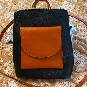 Small backpack Genuine Leather